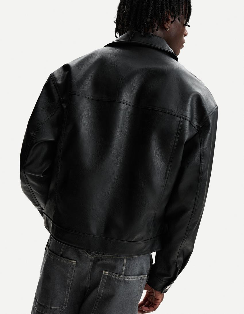 Faux Leather Jacket