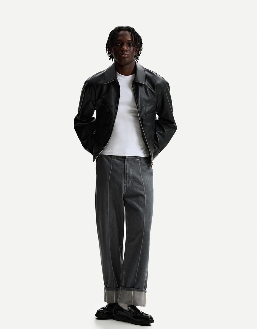Faux Leather Jacket