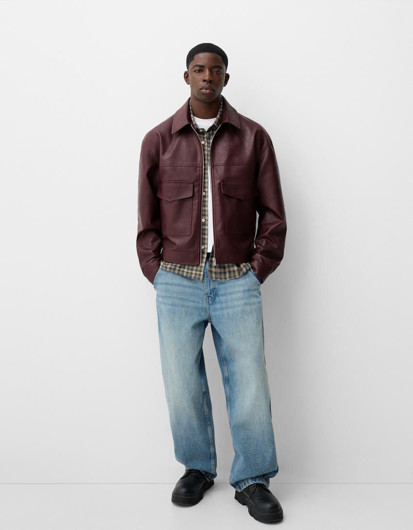 Faux Leather Jacket