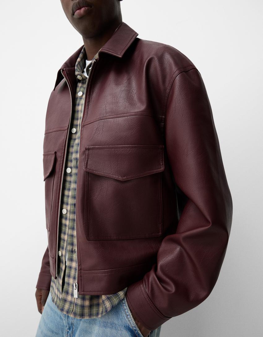 Faux Leather Jacket