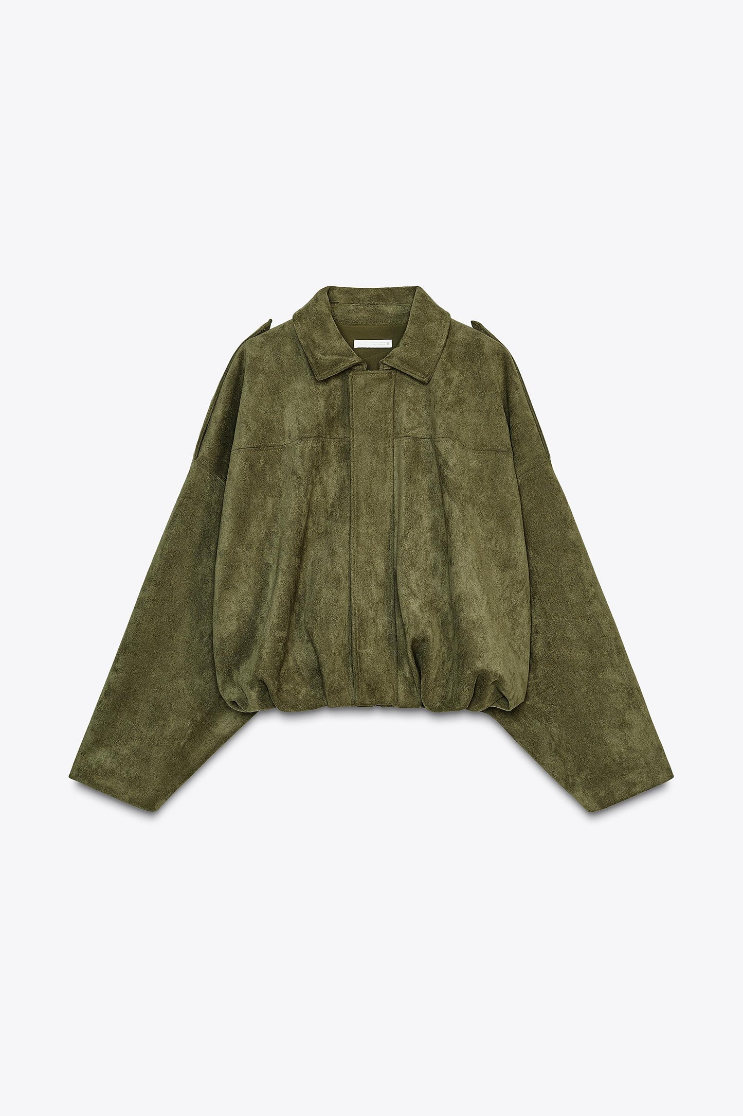 FAUX SUEDE BOMBER JACKET