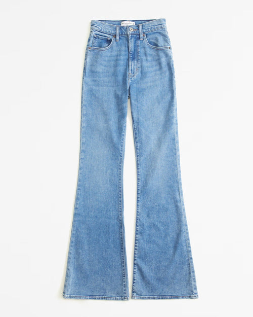 High Rise Stretch Flare Jeans