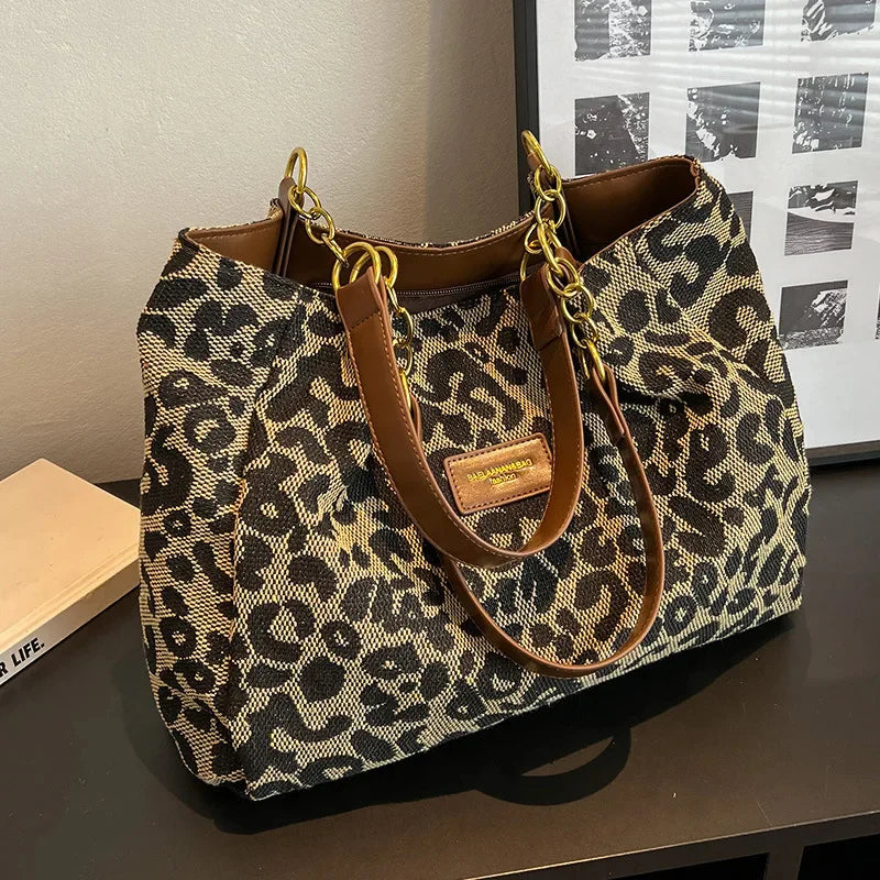 Viral Leopard Tote Bag