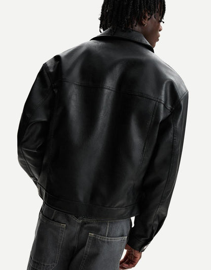 Faux Leather Jacket