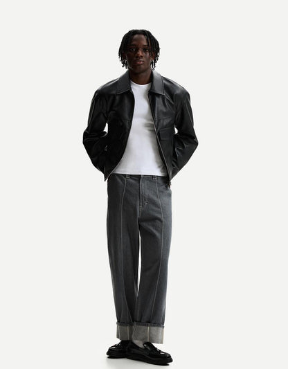 Faux Leather Jacket