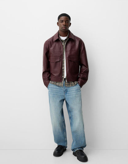 Faux Leather Jacket