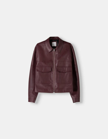 Faux Leather Jacket