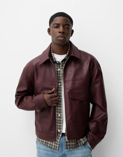 Faux Leather Jacket