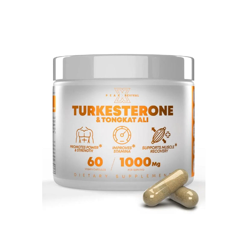 Turkesterone + Tongkat Ali | Natural Muscle Support & Recovery Capsules (1000mg)