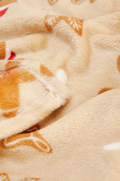 Christmas Gingerbread Throw