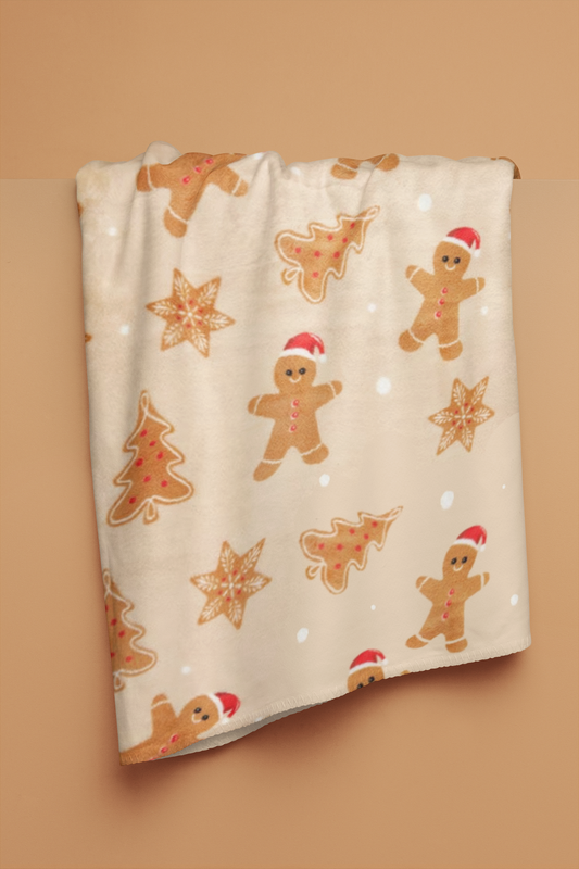 Christmas Gingerbread Throw