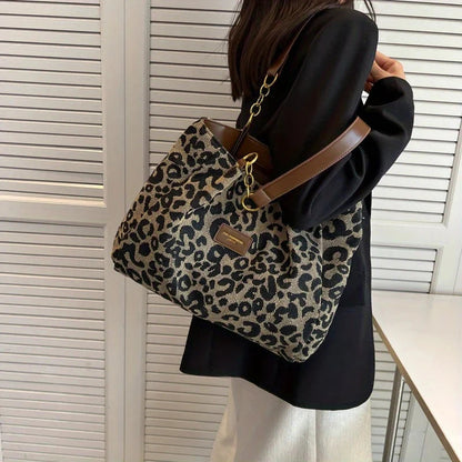 Viral Leopard Tote Bag